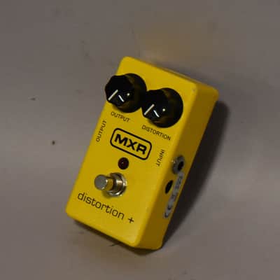 1990s MXR Distortion + Block Logo Reissue Distortion Effects Pedal Yellow image 2