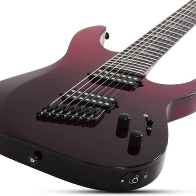 Schecter Reaper-7 Elite Multiscale LH 2185 - Blood Burst (2185) image 9