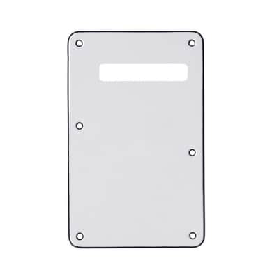 Left Handed Strat Stratocaster Electric Guitar Back Plate Trem Tremolo cover USA MEX FIT - Black image 3