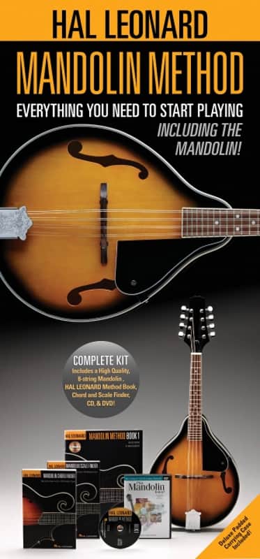 Hal Leonard Mandolin Method Pack Includes a Mandolin, Method Book/CD, Chord and Scale Finder, DVD, and Case image 1