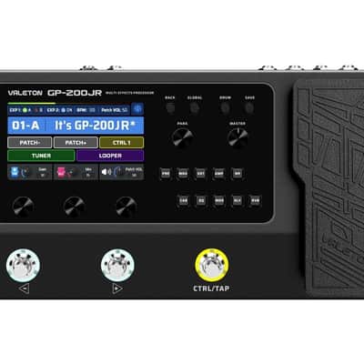VALETON GP-200JR Multi Effects Processor Multi-Effects Pedal with Expression Pedal FX Loop MIDI I/O Guitar Bass Effects Pedal Amp Modeling IR Cabinets Simulation Stereo OTG USB Audio Interface image 1