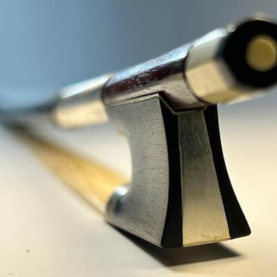 Vintage Fine 4/4 French Violin Bow – PRS Stamped – Jean Pierre Marie Persoit&Case - Silver Winding - 61 gr., 74.5 cm.-FREE Shipping - Videos image 10