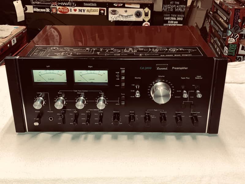 1976 Sansui CA3000 Preamplifier works well, 100% original and