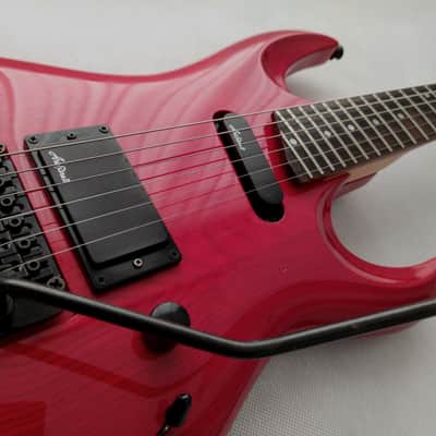 Aria Pro II AQ-65 Aquanote - Arch Top - See-Thru-Red - 1989 JAPAN VINTAGE image 4