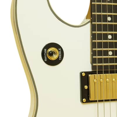 Stagg 30TH LEGACY WH 30th Anniversary Legacy Series Solid Mahogany Body Roasted Maple Neck 6-String Electric Guitar image 5