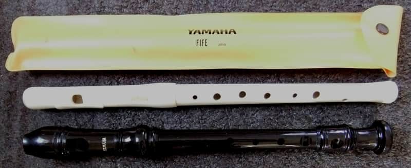 RARE, VINTAGE YAMAHA WIND INSTRUMENTS - FIFE AND SOPRANO RECORDER c1980s/90s - GOOD, USED CONDITION image 1