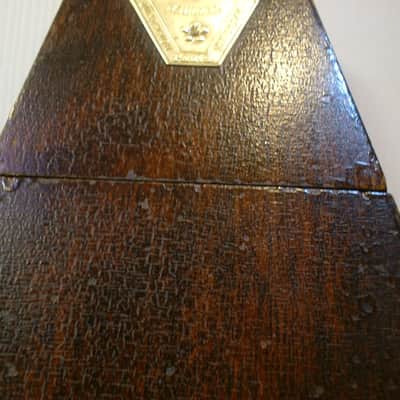 Antique Wood Bell Metronome de Maelzel by Seth Thomas Clocks Dark Walnut, Fully Restored, Brass Trim image 12
