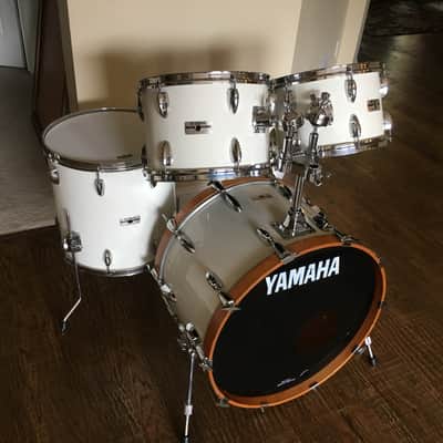 1970's Yamaha Recording Custom 9000 Series White Drum Set- image 1