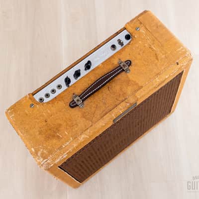 1951 Fender Pro "TV Front" Tweed Vintage Tube Guitar Amp 1x15 w/ Jensen P15N image 3