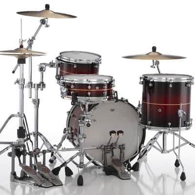 Pearl Reference One 3-pc. Shell Pack, Natural Banded Redburst (Cymbals and Hardware Not Included) (RF1C903XPS/C836) image 4