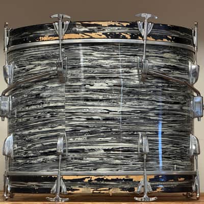 1964 Ludwig 20" Oyster Black Pearl 14x20 Bass Drum image 8