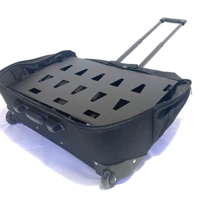 Large Aluminum Pedalboard with Rolling Case 14.5" x 22" Hook & Loop Rolling Pedalboards image 8