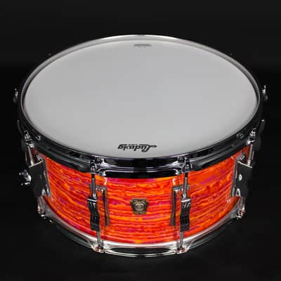 Ludwig 14" x 6.5" Classic Maple Snare Drum, Mod Orange image 2