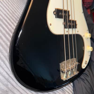 Squier Bullet Bass 1987 - Black - MIK Made in Korea P-Style Vintage Bass - First Year Squier by Fender image 11