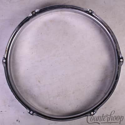 *Premier 13" Tom Drum Batter/Resonant Rim/Hoop Olympic UK Vintage 60s-70s Chrome image 4