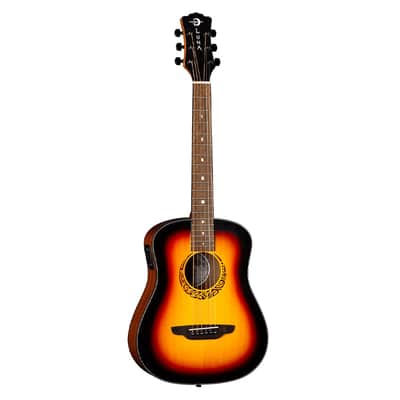 Luna Safari Tribal Travel Acoustic/Electric Guitar - Open Box image 2
