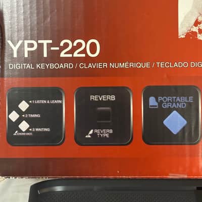 Yamaha YPT-220 Digital Keyboard WORKS w/Box, Manual, + Power Supply image 6