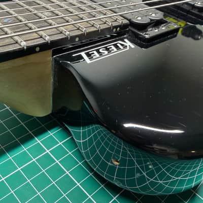 Kiesel Kiesel HH2 (Allan Holdsworth Signature Series) 2024 - Jet Black with clear gloss top coat image 5
