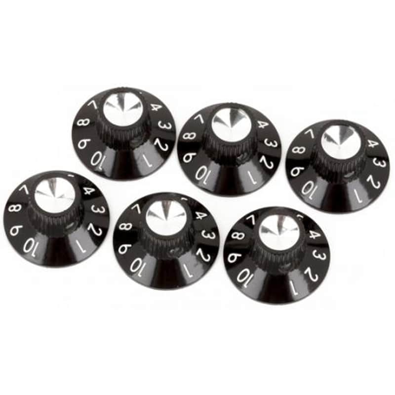 Knob - Fender®, Witch Hat, Black Skirted for Blackface Amps image 1