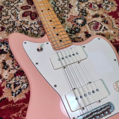 2021 Fender Japan Hybrid II Jazzmaster Flamingo Pink, 75th Anniversary Logo, MIJ JD21 image 8