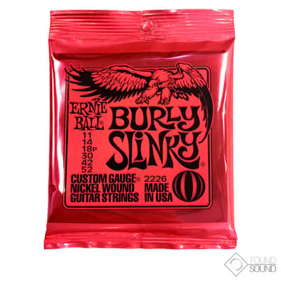 Ernie Ball Burly Slinky 11-52 Nickel Wound Electric Guitar Strings image 1