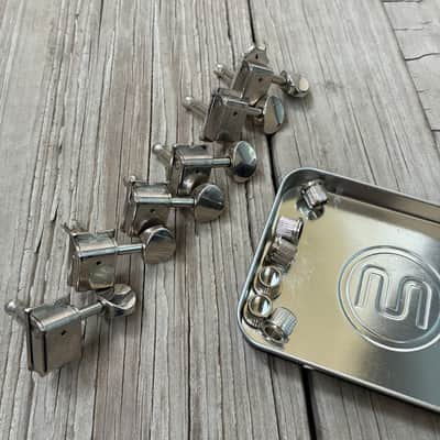 Fender Vintage style tuning pegs machine heads machines  - Chrome project Stratocaster telecaster Jaguar Mustang image 2