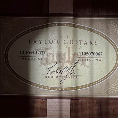 Taylor Spring Limited Edition 12-Fret Grand Concert Acoustic-Electric Guitar 2010 - Natural image 3