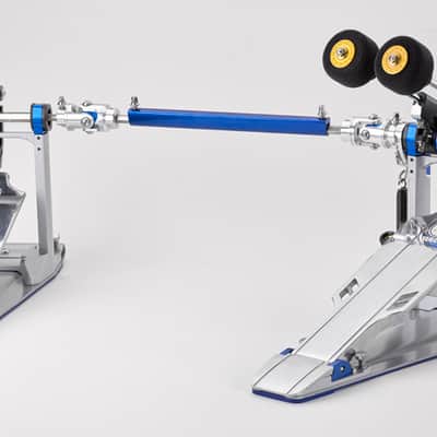 Yamaha DFP-9D Direct Drive Double Bass Drum Pedal 2020s - Chrome / Blue image 1