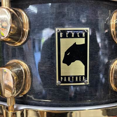Mapex Black panther 6 1/2 x 14 snare drum with gold hardware image 2
