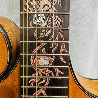 Blueberry Handmade Mandolin Dragon Motif image 14