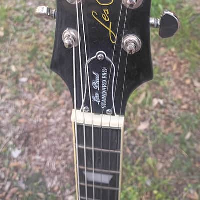 Epiphone Les Paul Standard Plus Top PRO 2017 Translucent Black Burst AAA Flame Top Schecter Apocalypse HH image 5