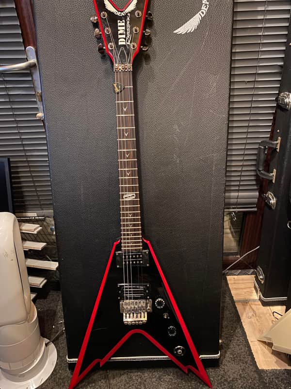 Dean Dime RazorBack V 2007 - Black / Red image 1