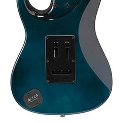 Ibanez AZ24P1QMDOB Premium Series Double-Cut Electric Guitar Deep Ocean Blonde with Gigbag image 3
