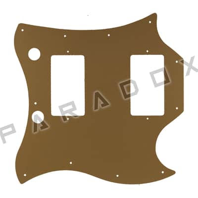 Custom Pickguard For 2020 - 2024 Made in China Epiphone SG Standard - Gold/Clear/Gold  .090" image 1