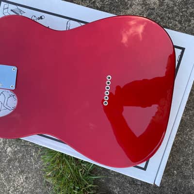 Fender Deluxe Series Telecaster Body SSH 2020's Candy Apple Red image 2