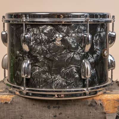 1966 Slingerland Modern Solo Outfit No. 2R Black Diamond Pearl Drum Set image 9