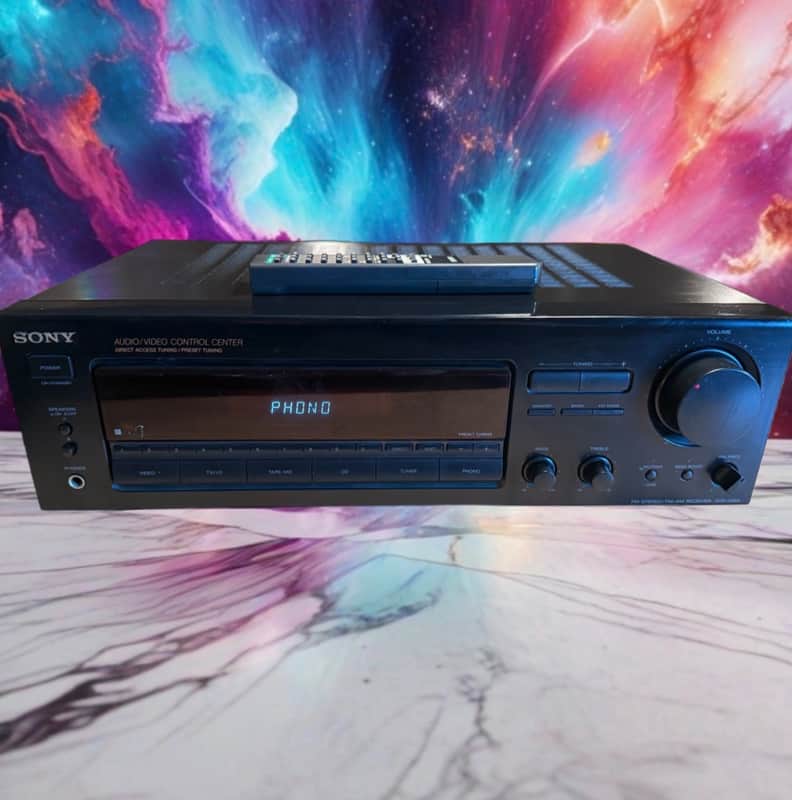 Sony STR-D365 - 2 Ch AM FM Phono Stereo Receiver System W/Remote Bundle Serviced