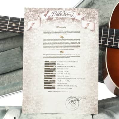 Rozawood Custom GA Flamed Maple Bearclaw Alpine Spruce image 13