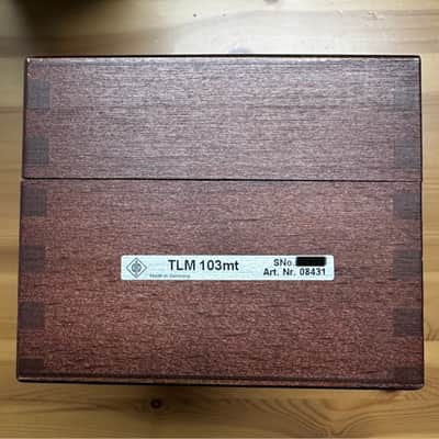 Neumann TLM 103 mt Large Diaphragm Cardioid Condenser Microphone 1997 - Present - Matte Black image 2