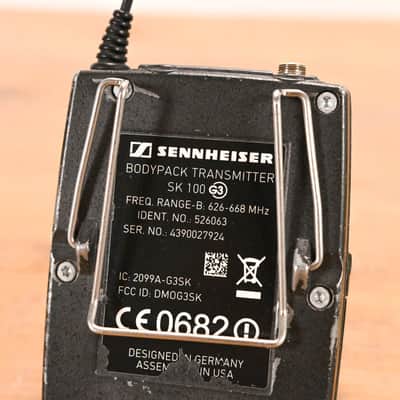 Sennheiser ew 100 G3 Bodypack Wireless System 626-668MHz NO POWER SUPPLY CG01ZV6 image 15