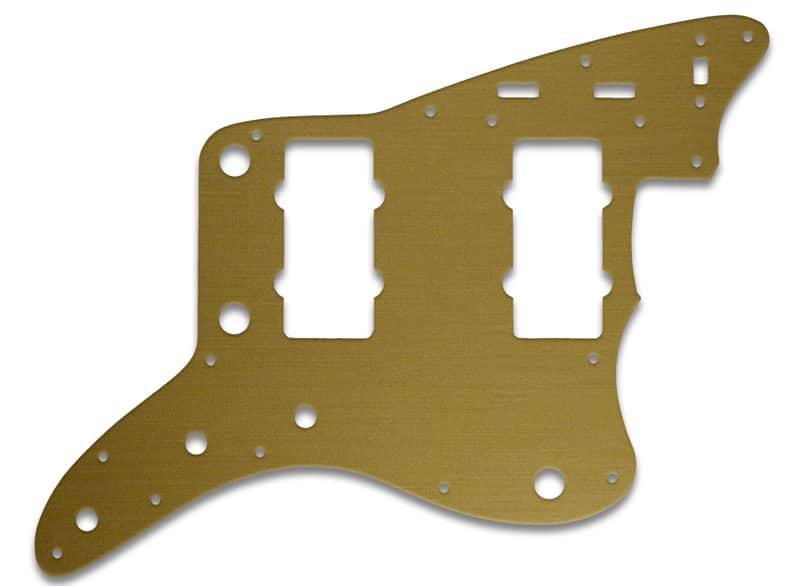 Pickguard For Fender USA Original & Reissue Jazzmaster - SIMULATED GOLD ANODIZED image 1
