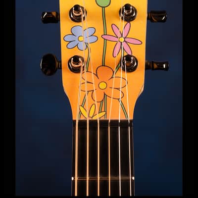 Martin 000X Hippie (#24/200) Don Oriolo 2007 - Pale Orange with full color top design image 8