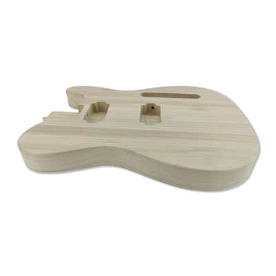 Telecaster Style Electric Guitar Body, Paulownia Wood image 8