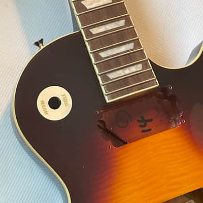 2021 Epiphone Les Paul Standard Slash November Burst Electric Guitar Body & Neck Husk (Repaired) image 4