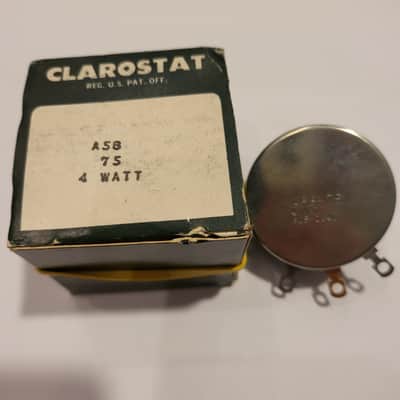 Clarostat A58 - 75 4 Watt Potentiometer 3 pieces Vintage NOS 1976 image 3