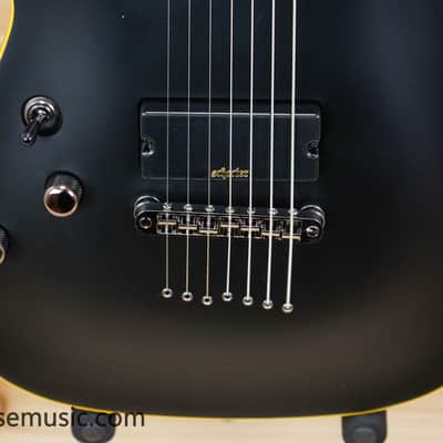 Schecter Demon-7 Left-Handed - Aged Black Satin image 6