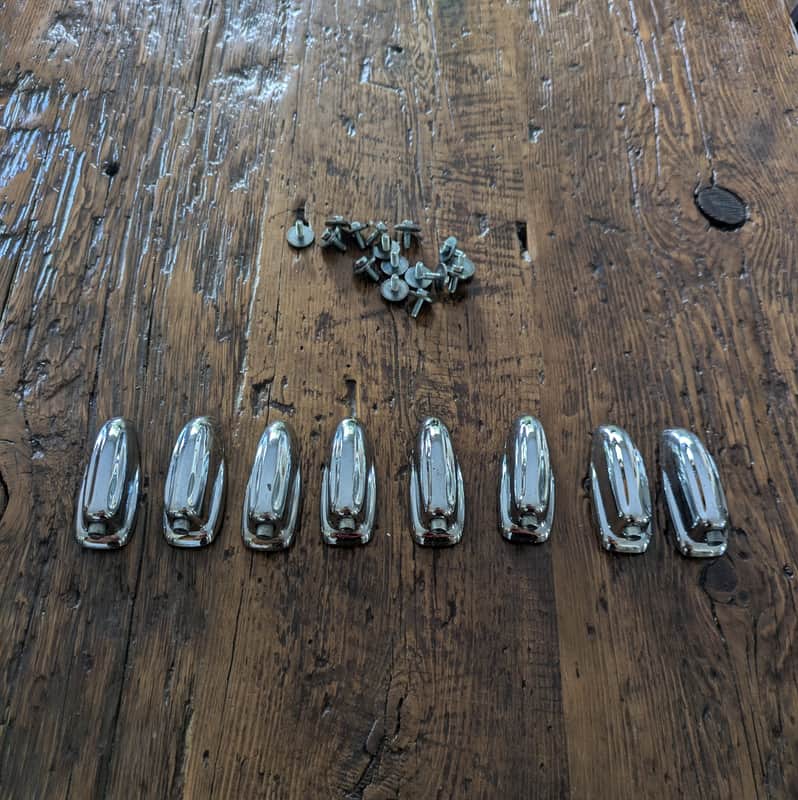 Slingerland Bass Drum Lugs (x8) 1970s image 1