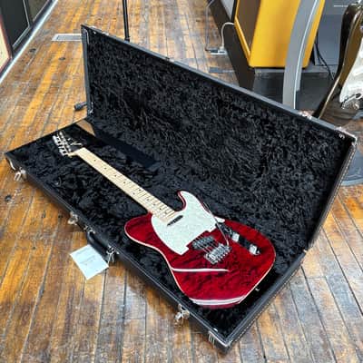 Tom Anderson Custom Top T Classic Contoured Electric Guitar Cajun Red with Binding w/Hard Case image 9