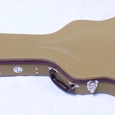 Allen Eden Tweed Hard Shell guitar case with wine red plush for 335 or Similar image 6