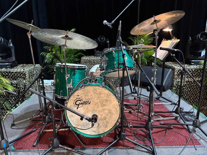Gretsch USA Custom 2020 4-piece drum kit - Caribbean Blue Gloss image 1